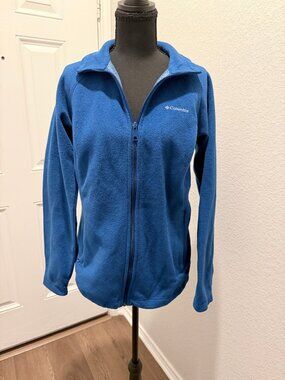 Columbia Royal Blue Omni-Heat Full-Zip Fleece Jacket Women's S